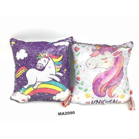 Almohadon Reversible unicornio