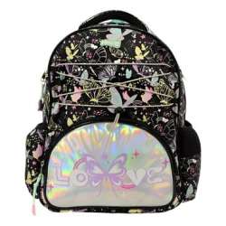 Mochila Black Mariposas 40 cm