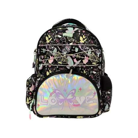 Mochila Black Mariposas 40 cm