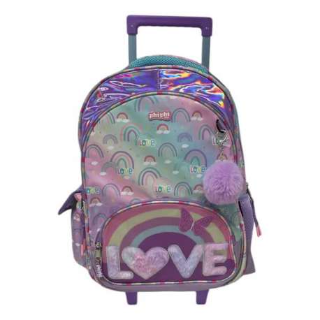 Mochila Love 45 cm con carrito