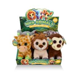 Animales Selva 20 cm en Caja Exhibidora x 6