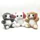 Peluche Gato 20 cm en Caja Exhibidora x 6